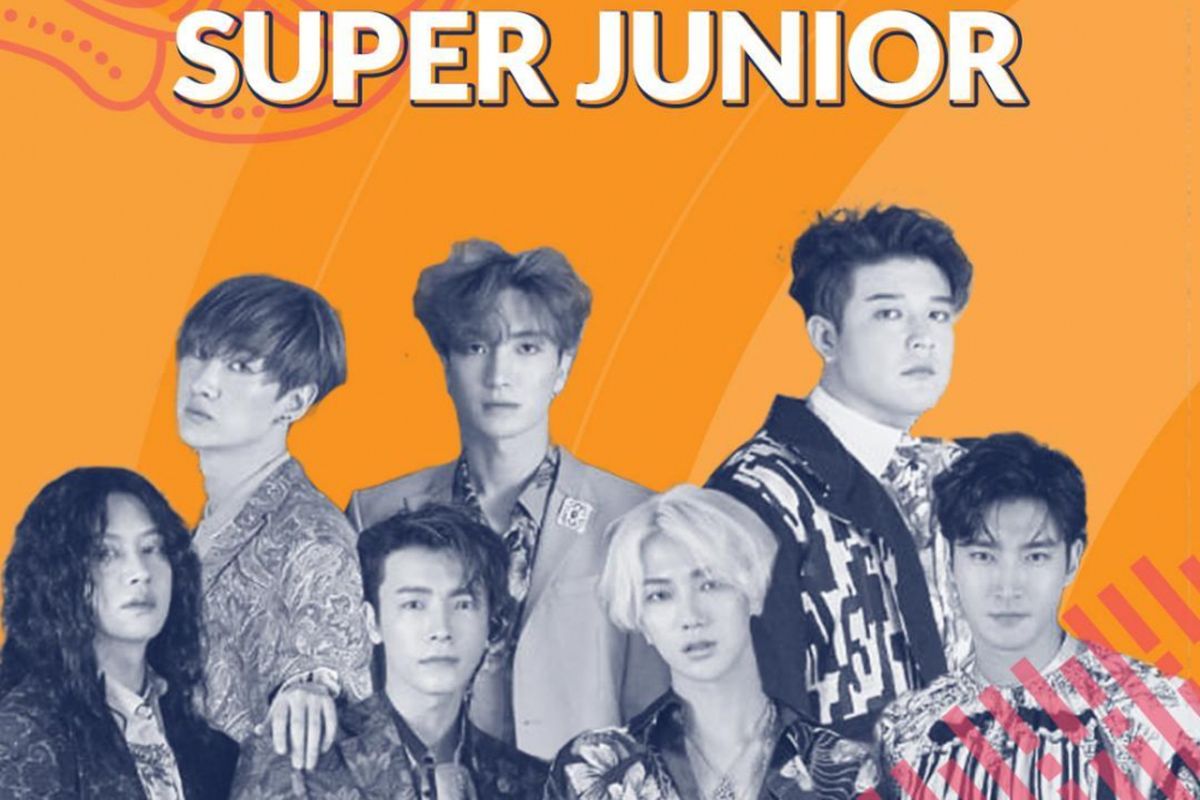 Foto Super Junior yang diunggah di akun Instagram Asian Games 2018.