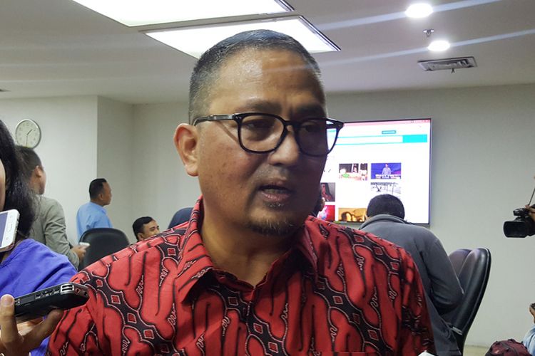 Dirjen Aptika Kominfo, Semuel Pangerapan di kantor Kominfo, Rabu (8/11/2017).