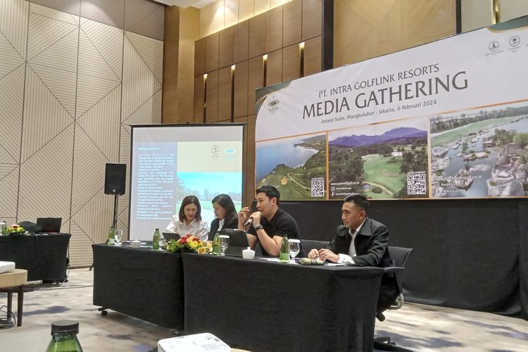 Media gathering PT Intra Golflink Resorts di Jakarta, Selasa (6/2/2024).