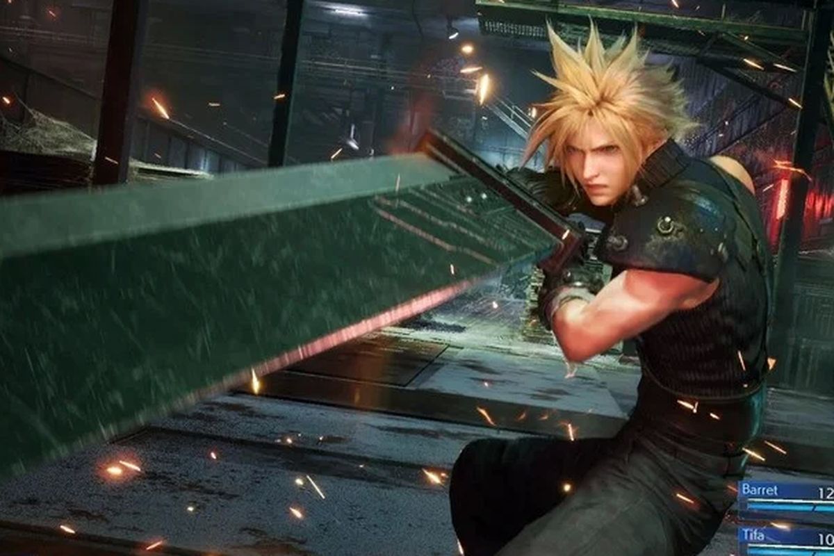 Cloud, karakter protagonis pada Final Fantasy VII Remake