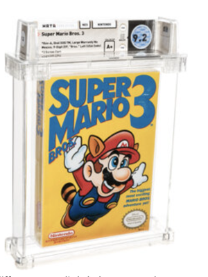 Ilustrasi kaset game Super Mario Bros 3
