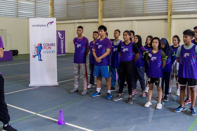 Para pelajar SMA terpilih mengikuti Combi Run Academy di Bogor (23/3/2019).