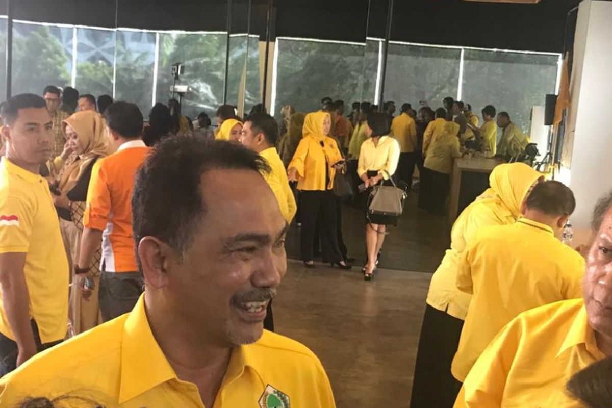 Rizal Mallarangeng di Kantor DPD Partai Golkar DKI Jakarta, Cikini, Jakarta Pusat, Kamis (6/9/2018).