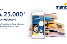 Belanja dengan Mandiri E-cash di Gramedia.com dan dapatkan cashbacknya!