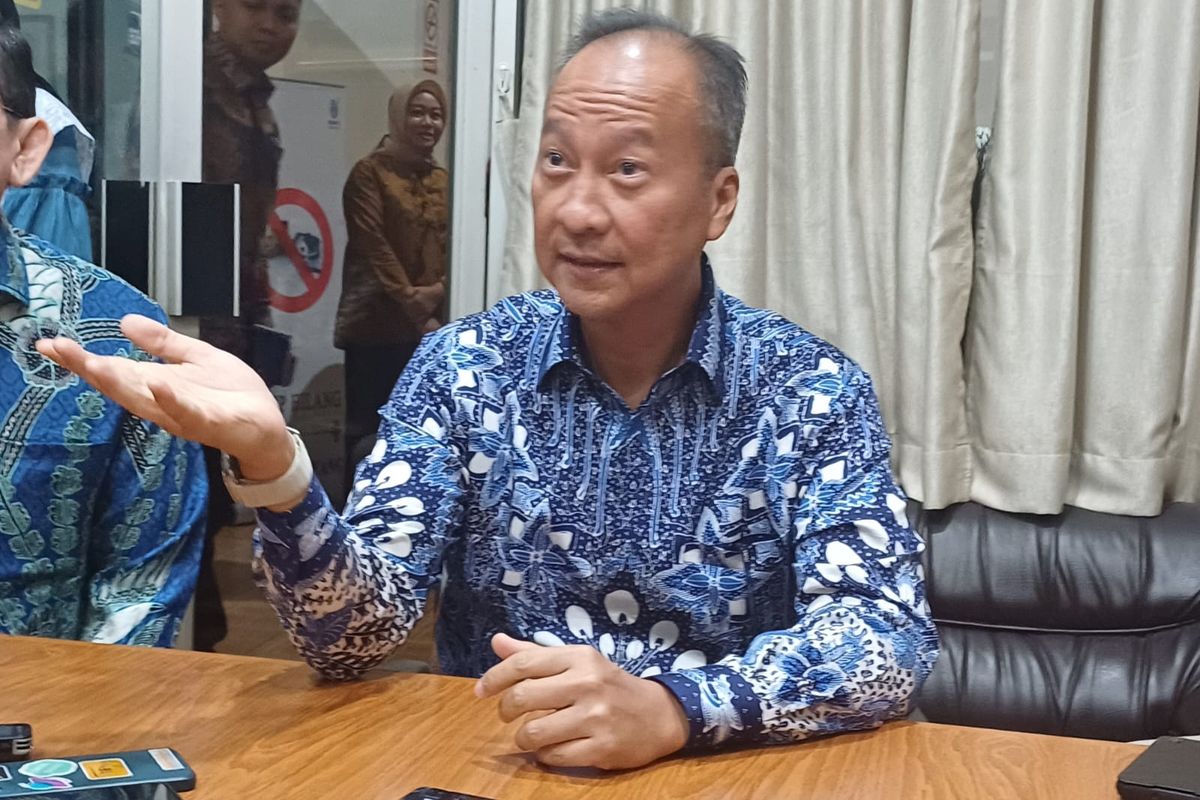 Menteri Perindustrian (Menperin) Agus Gumiwang Kartasasmita usai menghadiri acara Sosialisasi PP Nomor 20 Tahun 2024 Tentang Perwilayahan Industri di kantor Kemenperin, Jakarta, Selasa (9/7/2024)