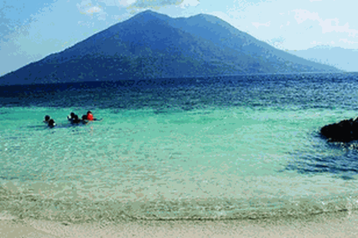 Sejumlah wisatawan berenang dan menyelam di pantai Pulau Kepa, Kabupaten Alor, Provinsi Nusa Tenggara Timur, beberapa waktu lalu. Sejumlah pulau di Alor yang masih sepi, bahkan tak berpenghuni, menawarkan pantai yang masih alami dan jauh dari keramaian. Alor juga dikenal sebagai surga terumbu karang dengan 47 titik penyelaman.