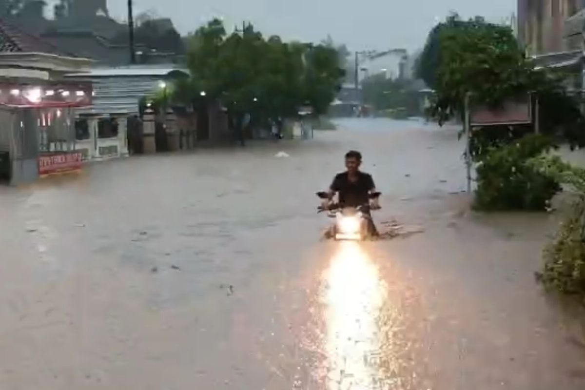 Hujan Deras Landa Wonogiri, 4 Kecamatan Terendam Banjir, 17 Rumah Terendam