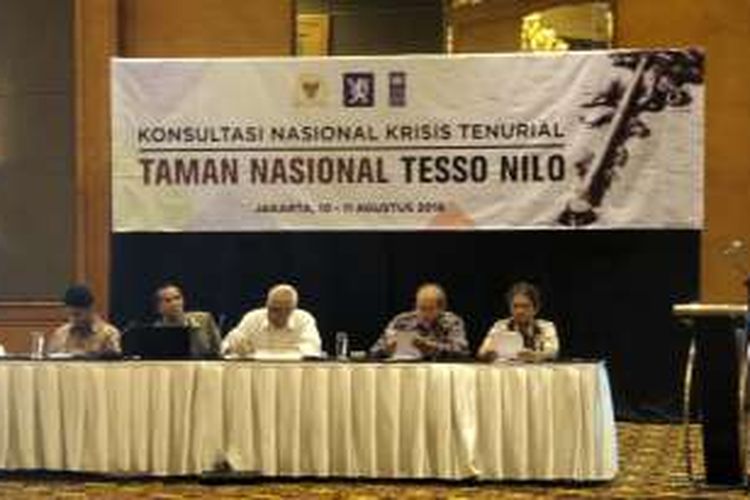 Tim Perumus Konsultasi Nasional krisis tenurial Taman Nasional Tesso Nilo (TNTN) yang dibentuk oleh Komisi Nasional Hak Asasi Manusia telah menghasilkan rumusan akhir terkait solusi penyelesaian konflik tenurial atau penguasaan atas lahan di kawasan TNTN, Provinsi Riau, Kamis (11/8/2016).