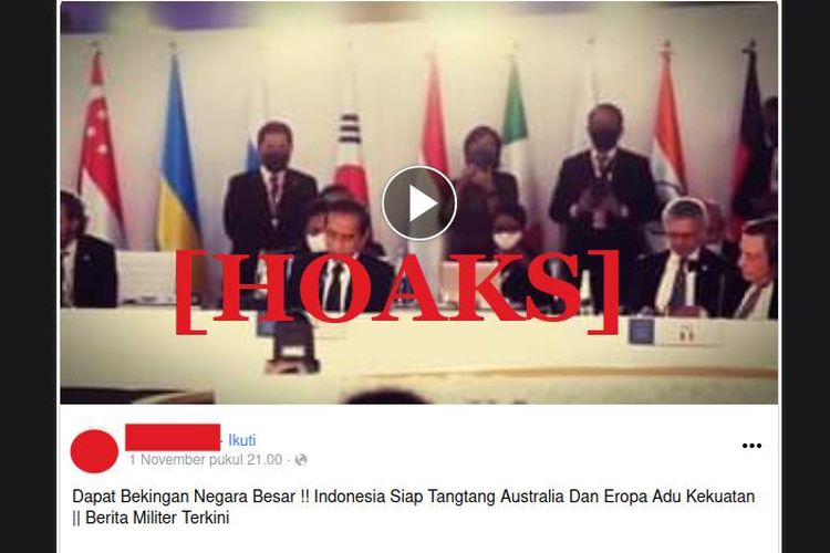 Hoaks Indonesia siap tantang Australia untuk adu kekuatan
