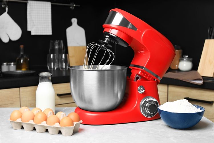 ilustrasi stand mixer