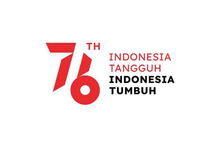 Tangkapan layar desain logo HUT ke-76 RI bertema Indonesia Tangguh, Indonesia Tumbuh.