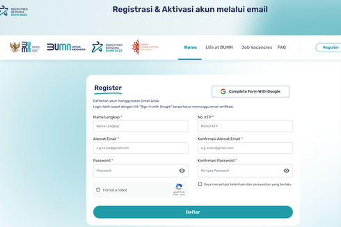 Informasi Pendaftaran Rekrutmen Bersama BUMN 2022 dan Cara Mendaftarnya