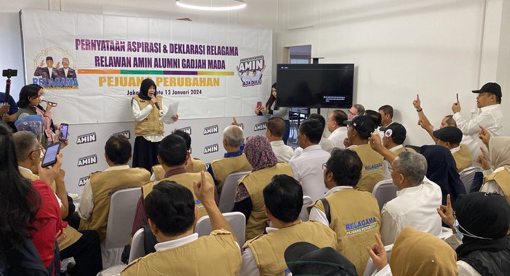 Anies-Muhaimin Terima Deklarasi Dukungan Sejumlah Alumni UGM Bernama Relagama