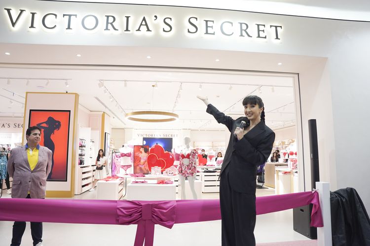Acara pembukaan gerai terbaru Victoria's Secret di Senayan City Mall Jakarta, Kamis (9/2/2023) lalu.
