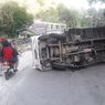 Tak Kuat Menanjak, Truk Pengangkut 7 Ton Alpukat Terbalik di Tanjakan Enang-enang Bener Meriah Aceh