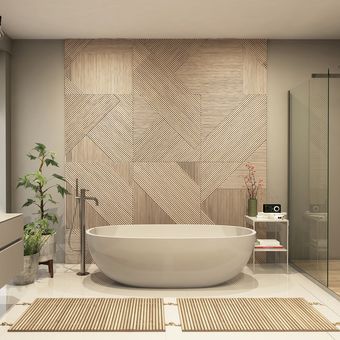 Ilustrasi kamar mandi modern