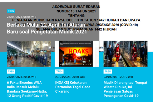 [POPULER TREN] Aturan Baru Pengetatan Mudik Lebaran 2021 | Tantangan Pencarian KRI Nanggala-402 