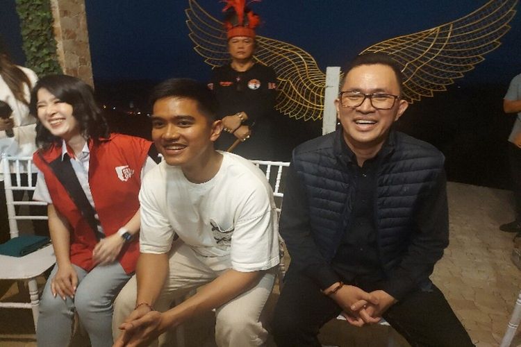 Ketua Umum Partai Solidaritas Indonesia (PSI) Kaesang Pangarep saat memberikan keterangan pers usai silatirahmi dan dialog dengan tokoh agama dan warga di Manado, Sulawesi Utara, Jumat (13/102023) pukul 17.52 Wita.