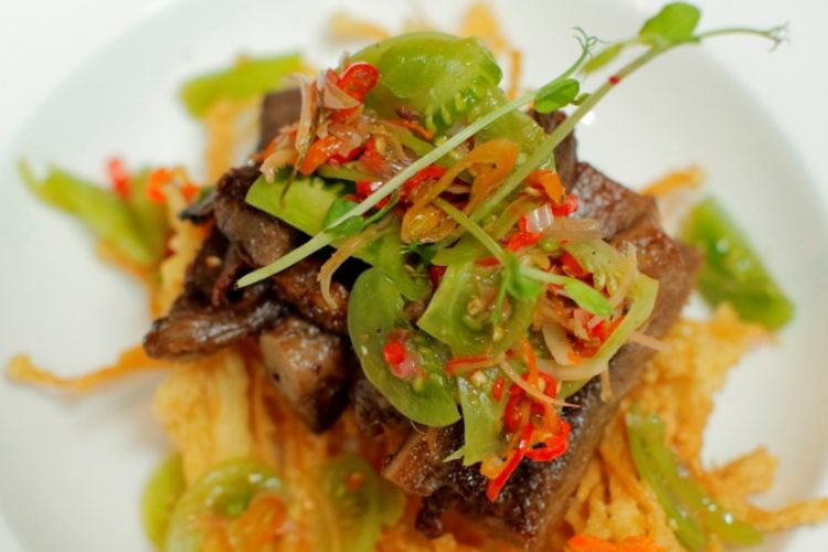 Lidah sapi saus dabu-dabu