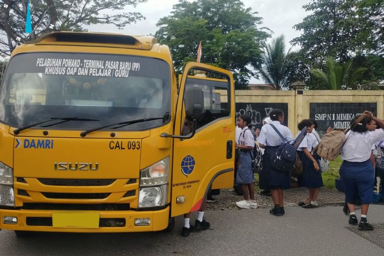 Armada DAMRI gratis di Mimika, Papua Tengah.