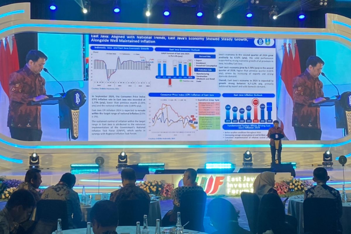 Deputi Kepala BI Jatim, Muhammad Noor Nugroho, Surabaya, Kamis (24/10/2024).
