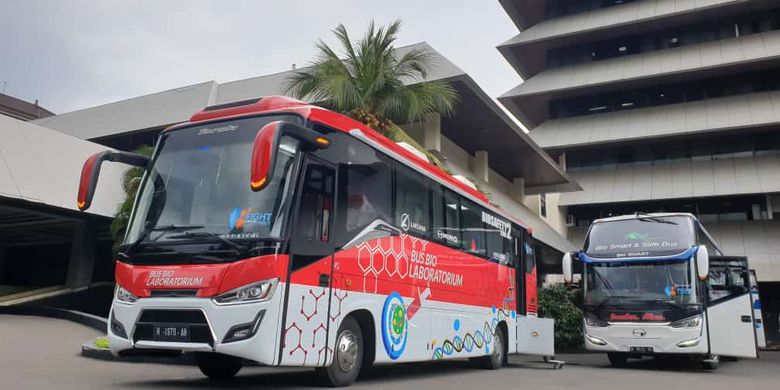 bus bio laboratorium buatan karoseri laksana untuk daerah terpencil