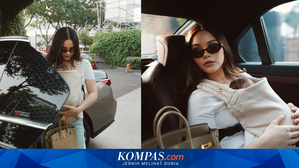 Pesona Hermès Birkin Alyssa Daguise saat Momong Anak, Harga Tembus Setengah M