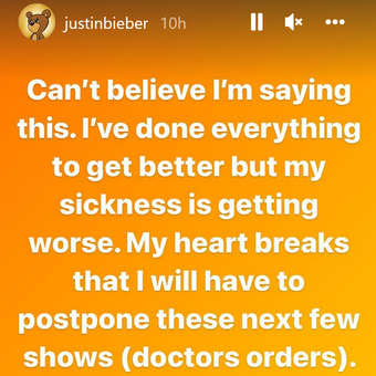Justin Bieber membatalkan konsernya di Toronto karena sakit