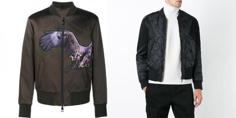 Koleksi bomber Jacket dari perancang Neil Barrett.