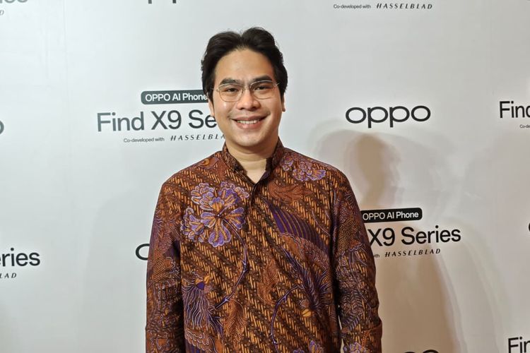 Vice President Oppo Indonesia, Patrick Owen, saat menghadiri acara peluncuran Oppo Find X9 Series di Indonesia, Rabu (5/11/2025).