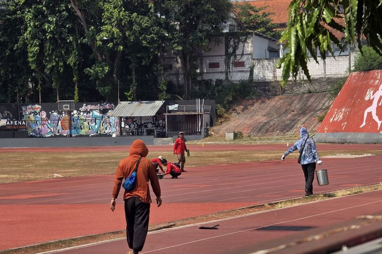 Pemkot Semarang Kucurkan Rp 3,3 M untuk Perbaikan GOR TLJ, Lintasan Atletik Rusak Ditambal