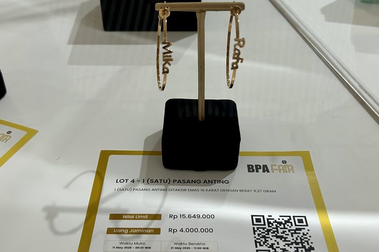 Perhiasan milik Sandra Dewi yang dilelang di BPA Fair 2026.