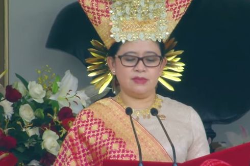Hadiri Upacara Kemerdekaan di Istana, Puan Kenakan Pakaian Tradisional Bundo Kanduang Sumatera Barat