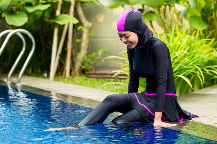 Ilustrasi Burkini.