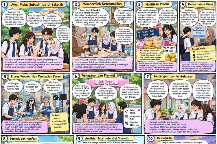 Guru Sosiologi Yogyakarta Ubah Materi Teori Jadi Komik untuk Atasi Stagnasi Keilmuan
