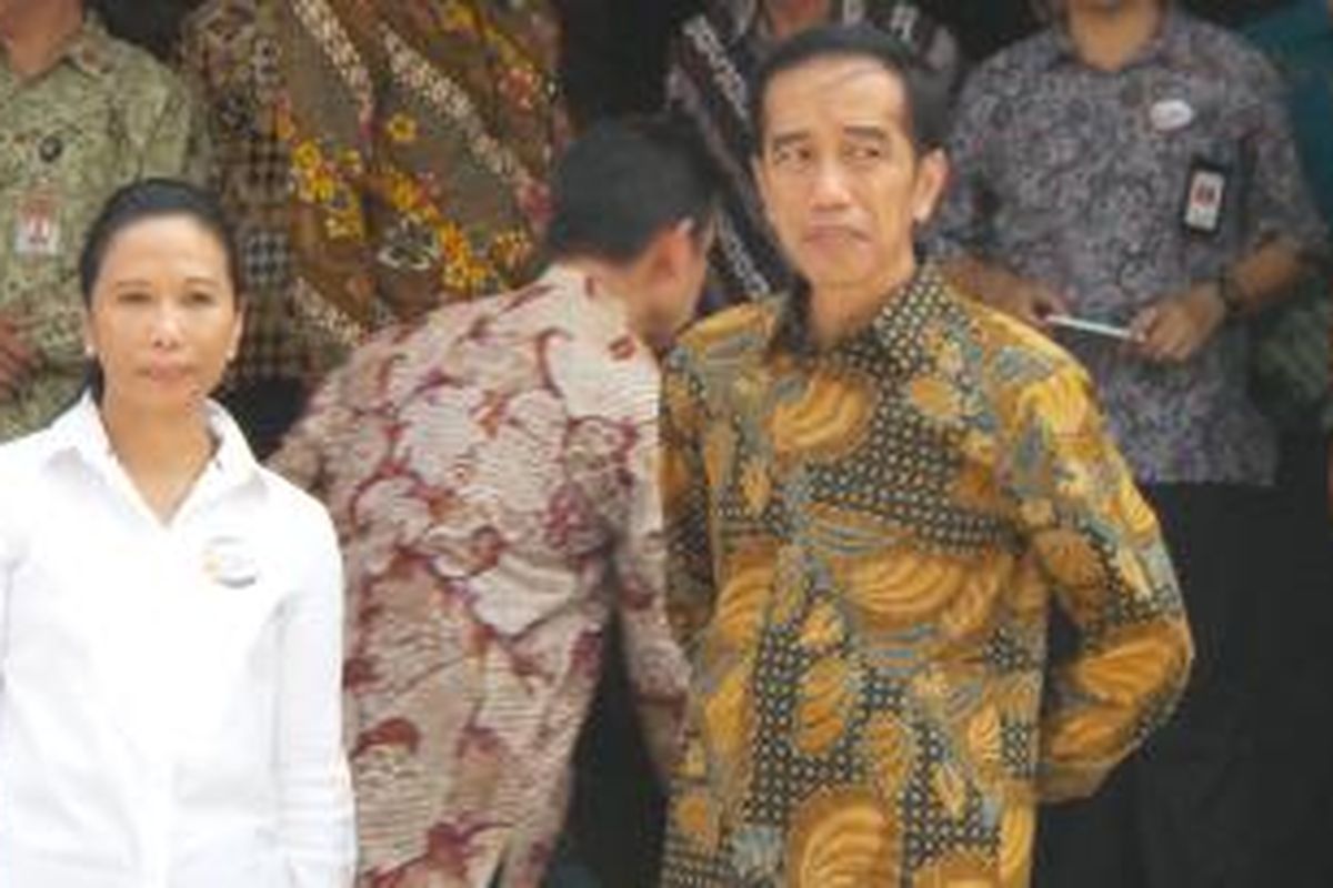 Presiden Joko Widodo dan Menteri BUMN Rini Soemarno