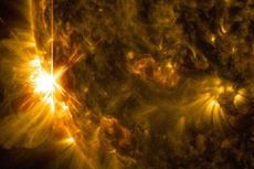 Badai Matahari Besar Tertangkap Kamera NASA