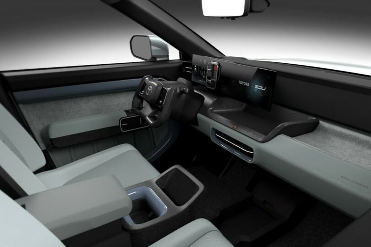Interior mobil konsep pikap listrik Toyota