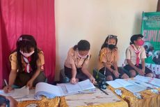 Sekolah di Kupang Gunakan Handy Talkie untuk Belajar Daring 