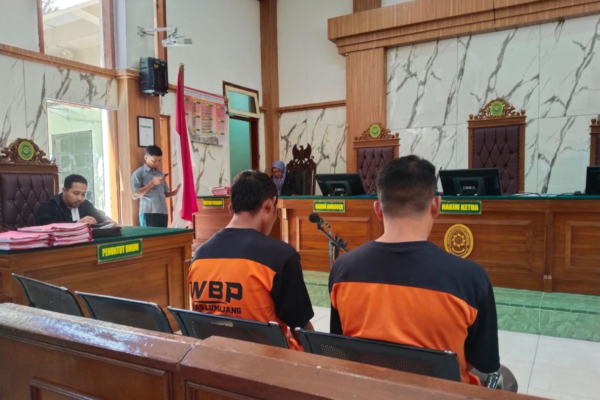 Sidang ganja di Pengadilan Negeri Lumajang,
