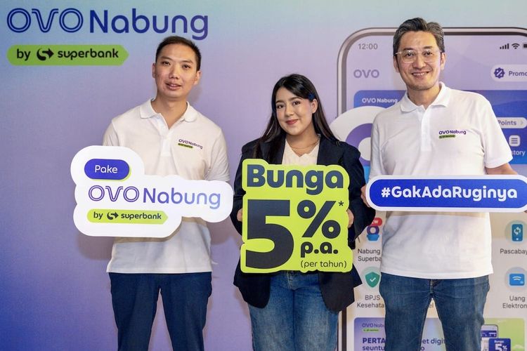 Peluncuran OVO Nabung by Superbank yang dilakukan Rabu (7/5/2025).