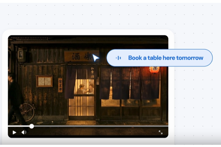 Magic Pointer yang bisa memesan makanan dari restoran yang sedang ditunjuk di layar.