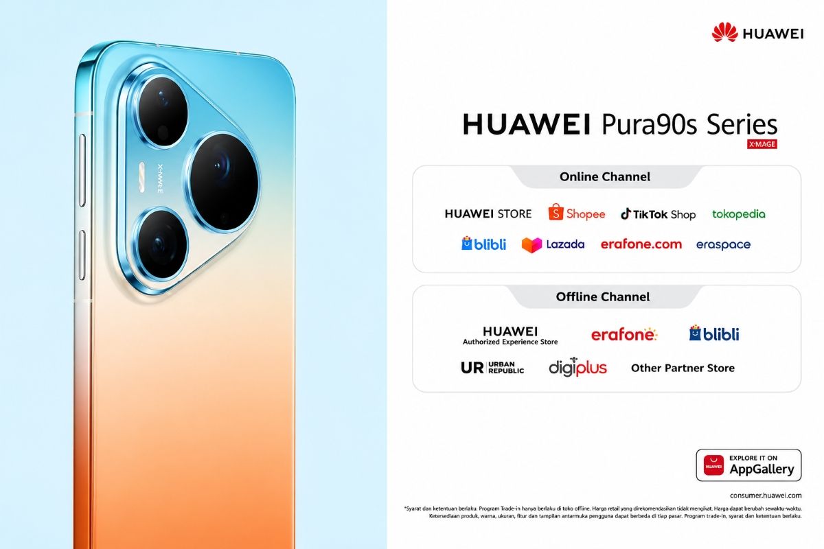 Pembelian HUAWEI Pura 90s Series 5G di Indonesia dapat dilakukan melalui berbagai saluran penjualan online dan offline mitra resmi. 