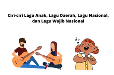 Ciri-ciri Lagu Anak, Lagu Daerah, Lagu Nasional, dan Lagu Wajib Nasional