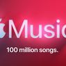 Apple Music Punya 100 Juta Lagu, Lampaui Spotify dan YouTube Music