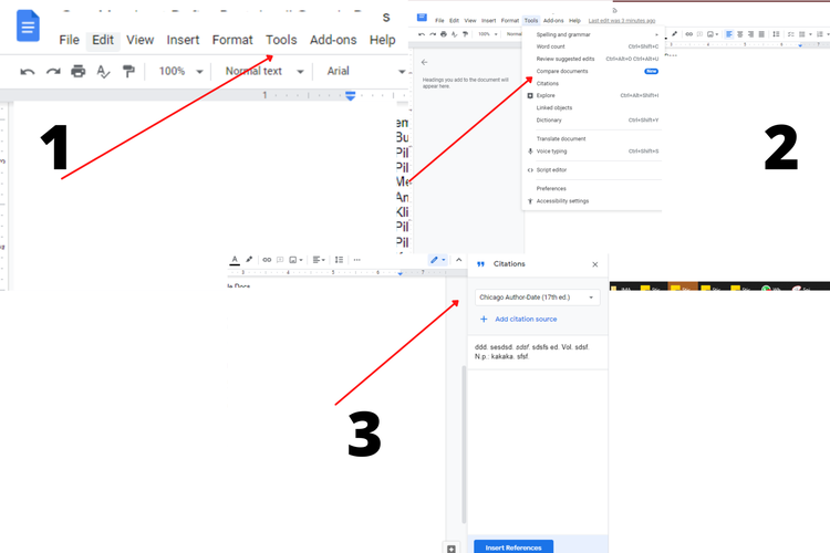 Cara Membuat Daftar Pustaka di Google Docs