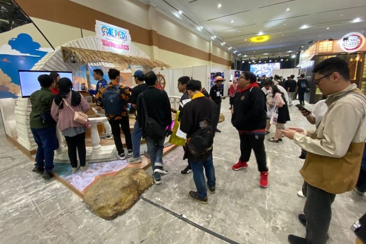 Honda BeAT yang ditampilkan di booth AHM di AFAID 2025 menuai antusiasme pengunjung.