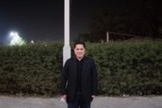 Erick Thohir Pamer Foto di Jalan Presiden Joko Widodo di Abu Dhabi