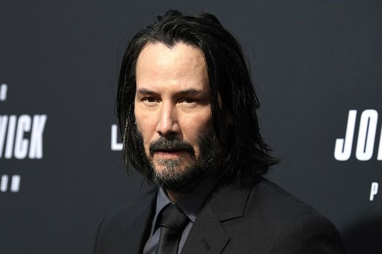 Aktor asal Amerika Serikat Keanu Reeves menghadiri pemutaran khusus film John Wick: Chapter 3 - Parabellum di TCL Chinese Theatre, Hollywood, California, pada 15 Mei 2019.  