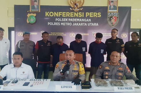 Simpan Sabu-sabu dan Ganja di Dalam Kos, Tiga Pria di Pademangan Ditangkap